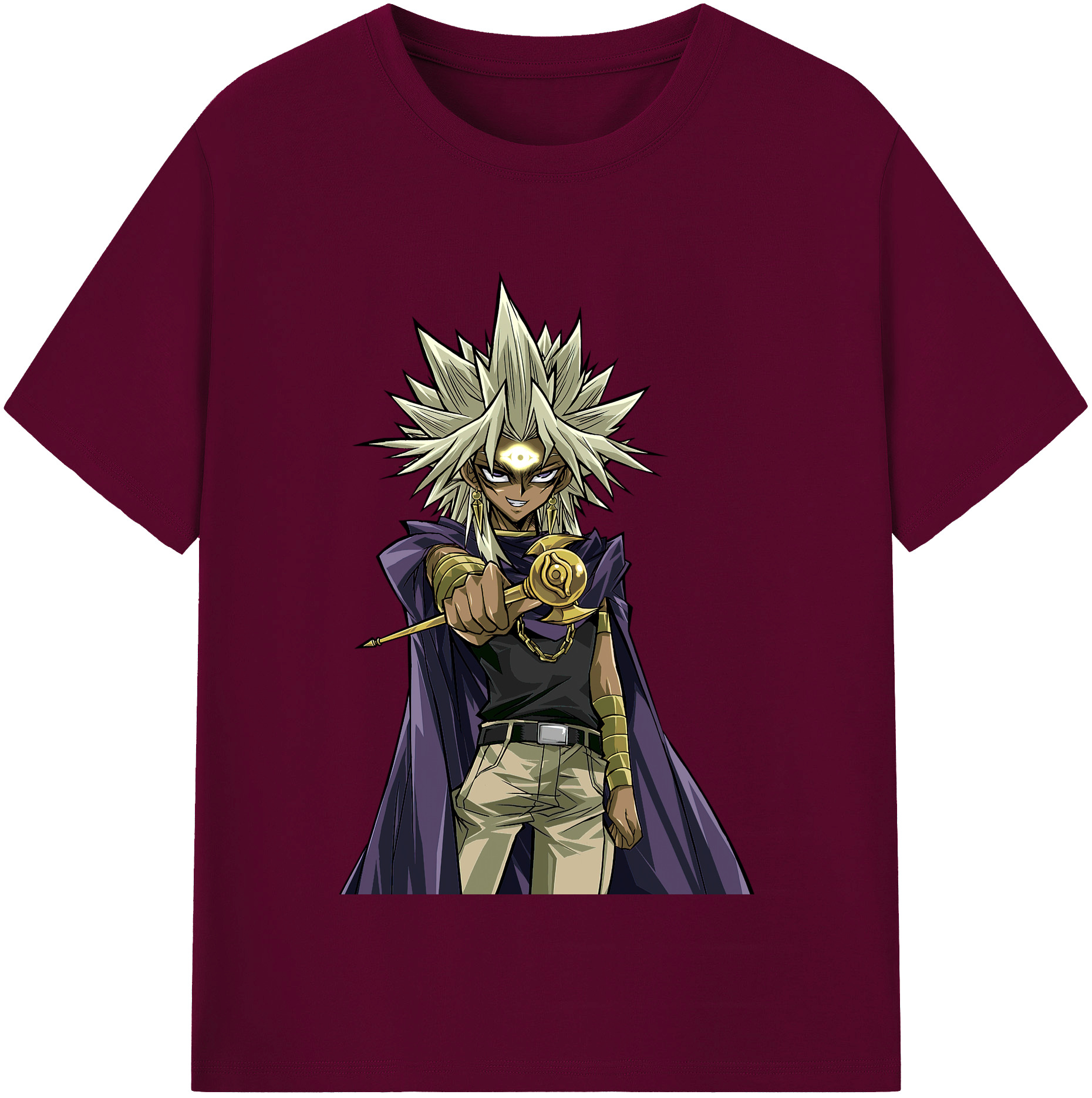 （画像用） 遊☆戯☆王 Yu-Gi-Oh! レディースカジュアルプリントTシャツ（綿100％）